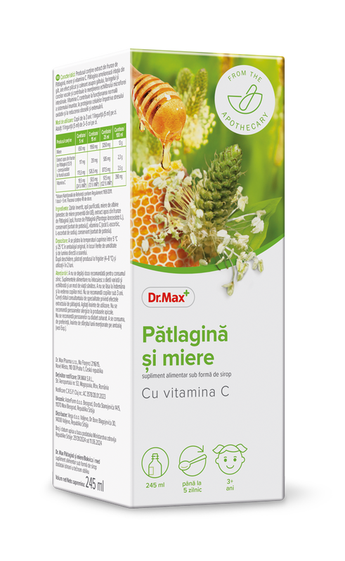 Dr. Max Sirop patlagina si miere, 245ml