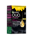 Vopsea de par permanenta fara amoniac 1.10 Black Sapphire Olia, 174ml, Garnier