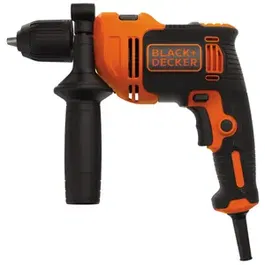 Masina de gaurit si insurubat (bormasina) cu percutie Black & Decker BEH550-QS, 550 W, 220 V, 2800 RPM, 47.600 BPM, 20 mm diametru amxim gaurire, 3 m lungime cablu