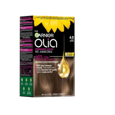 Vopsea de par permanenta fara amoniac 6.0 Light Brown Olia, 174ml, Garnier