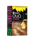 Vopsea de par permanenta fara amoniac 8.0 Blonde Olia, 174ml, Garnier