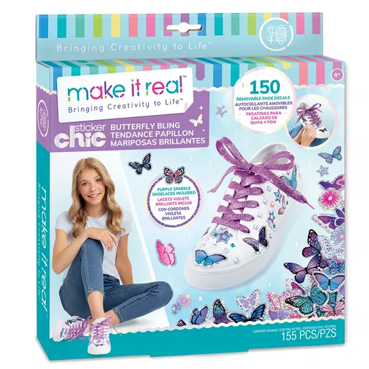Set de stickere pentru incaltaminte, Make It Real, Butterfly