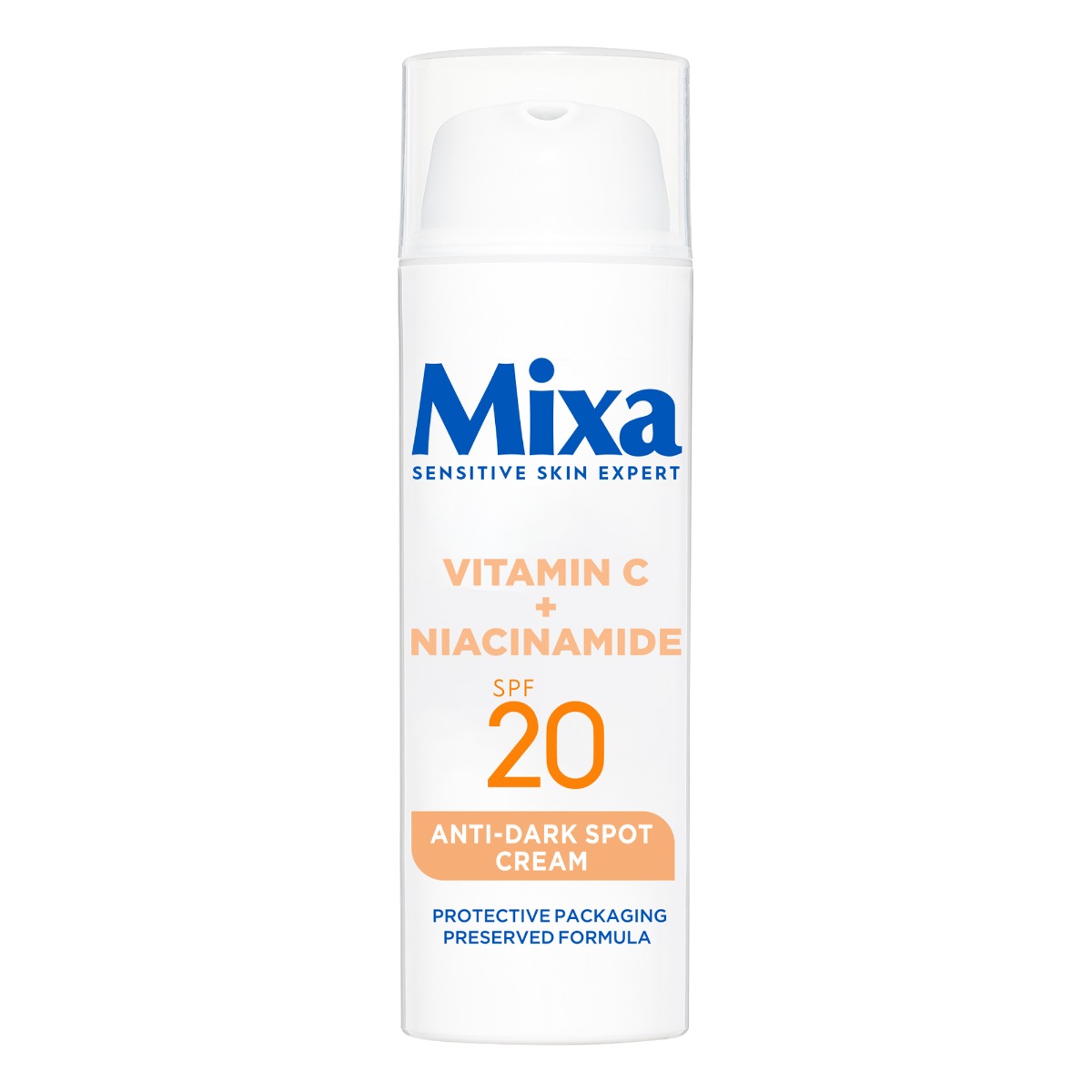 Crema anti-pete pigmentare cu SPF20 pentru tenul sensibil, 50ml, Mixa