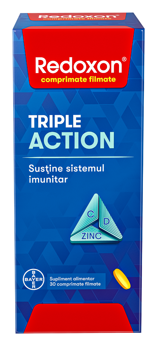 Redoxon Triple Action, 30 comprimate filmate, Bayer