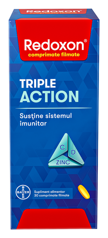 Redoxon Triple Action, 30 comprimate filmate, Bayer