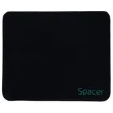 Mousepad Spacer, cauciuc si material textil, 220 x 180 x 2 mm, negru, SP-PAD-S