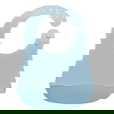 Baveta din silicon cu buzunar Aqua Blue 6 luni+, 1 bucata, Appekids