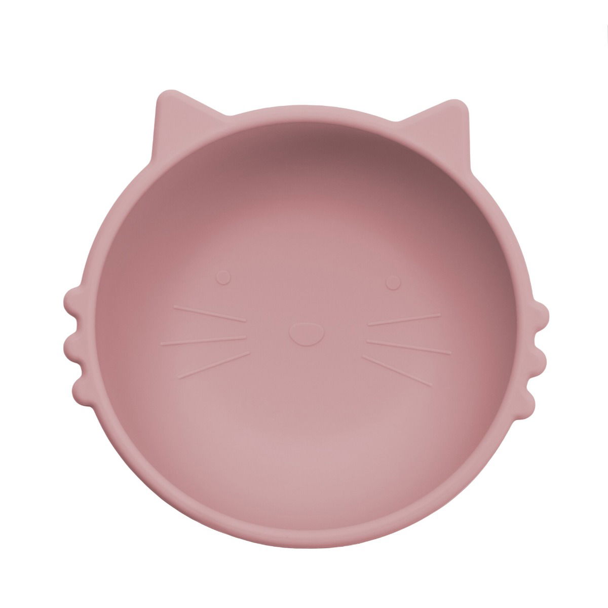 Bol din silicon Kitty 1 - Old Rose, 1 bucata, Appekids
