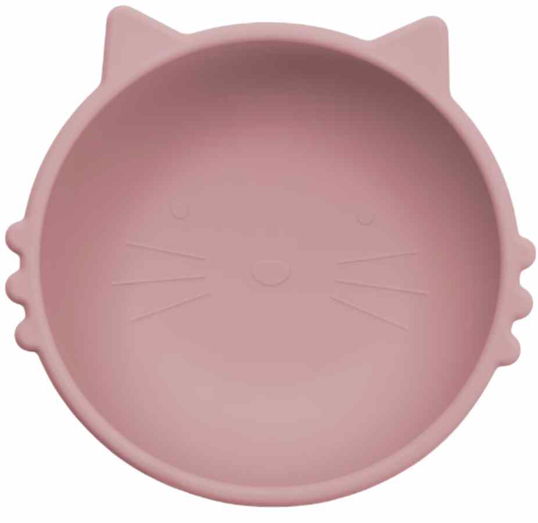 Bol din silicon Kitty II - Old Rose, 1 bucata, Appekids