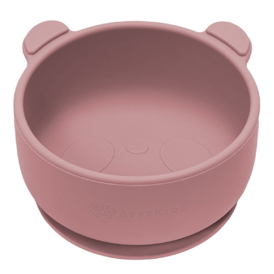 Bol din silicon The Little Bear +6 luni Old Rose, 1 bucata, Appekids
