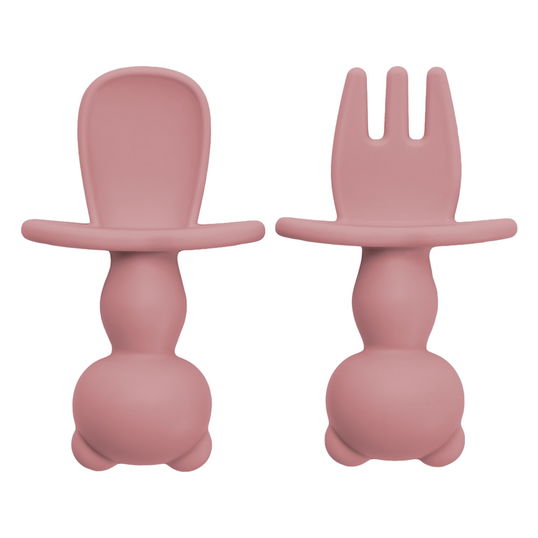 Set tacamuri din silicon The Little Bear Old Rose 6 luni+, 1 bucata, Appekids
