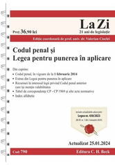 Codul penal si legea pentru punerea in aplicare Act. 25 Ianuarie 2024 Ed. Spiralata