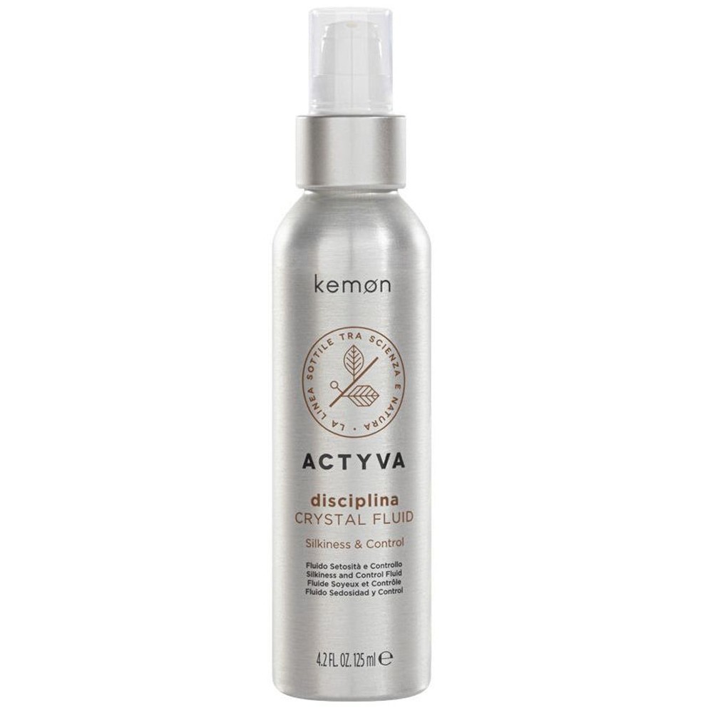 Tratament de par pentru netezire Disciplina Crystal Fluid, 125ml, Kemon