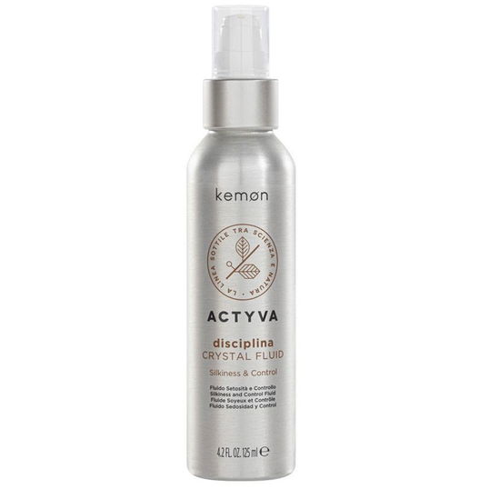 Tratament de par pentru netezire Disciplina Crystal Fluid, 125ml, Kemon