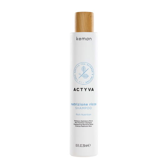 Sampon de hidratare intensa pentru par uscat Actyva Nutrizione Ricca, 250ml, Kemon