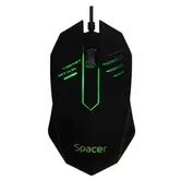 Mouse Gaming Spacer SPMO-M20, 1000 dpi, RGB (Negru)