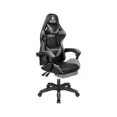 Scaun Gaming Kruger&Matz Warrior GX-150, reglabil (Negru/Gri)