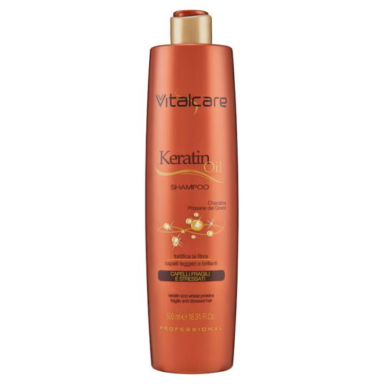 Sampon pentru par fragil Keratin, 500ml, Vitalcare