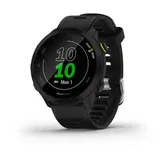 Ceas activity tracker Garmin Forerunner 55, GPS, Bluetooth, ecran MIP 1.04", bratara silicon (Negru)