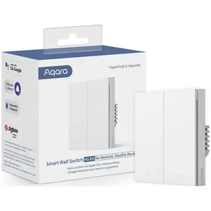 Intrerupator inteligent Aqara Smart Wall Switch H1 (With Neutral – cu Nul, Double Rocker)
