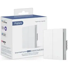 Intrerupator inteligent Aqara Smart Wall Switch H1 (With Neutral – cu Nul, Double Rocker)