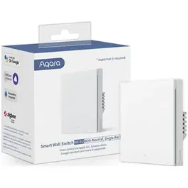 Intrerupator inteligent Aqara Smart Wall Switch H1 (With Neutral – cu Nul, Single rocker)