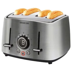 Prajitor de paine Sencor STS 5070SS, 1600W, 9 nivele de prajire, 4 Felii