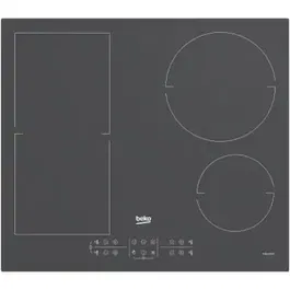 Plita incorporabila Beko HII64200FMTZG, Inductie, 4 zone de gatit, Booster, Touch control, 60 cm, Sticla Gri