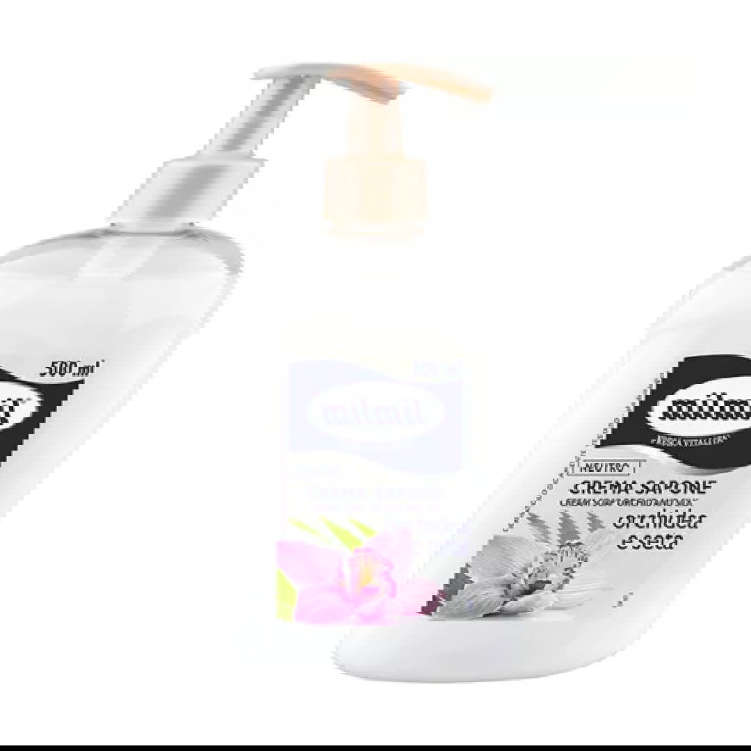 Sapun lichid cu Orhidee & Matase, 500ml, Mil Mil