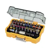 Set 31 biti + adaptor Dewalt DT7969, 25 mm lungime, carcasa cu prindere pe curea