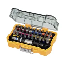 Set 31 biti + adaptor Dewalt DT7969, 25 mm lungime, carcasa cu prindere pe curea