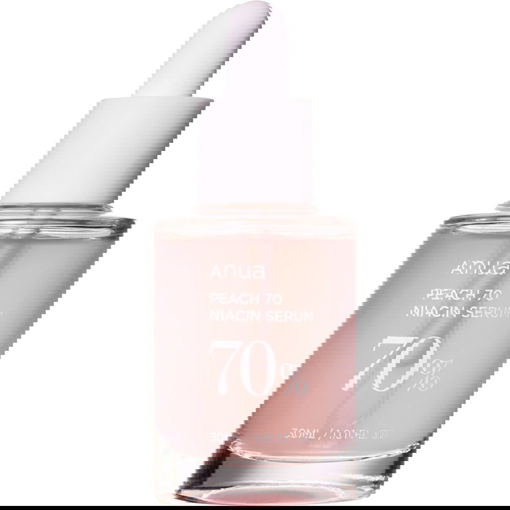 Ser de fata hidratant cu Niacinamida si 70% piersica, 30ml, Anua