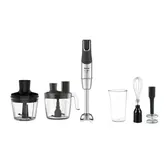 Mixer vertical Tefal InfinyForce Pro 5 în 1 HB95LD38, 1200W, tehnologie Powelix Life, tocator 500ml, pahar gradat 800ml, protectie antistropire, 5 functii, Negru/Inox