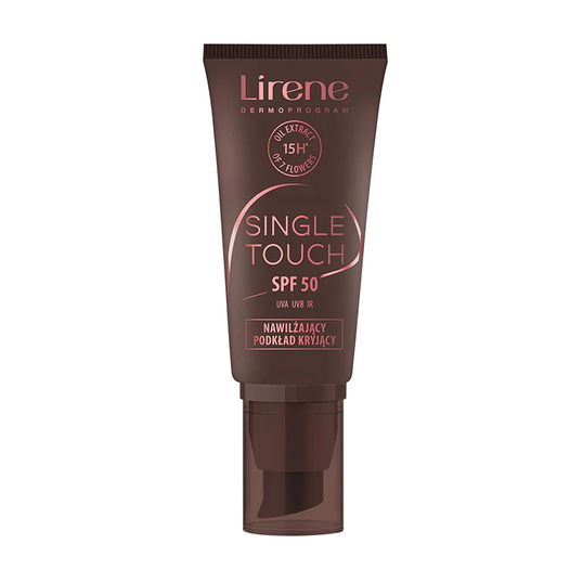 Fond de ten hidratant cu SPF50 04 Sand Single Touch, 30ml, Lirene