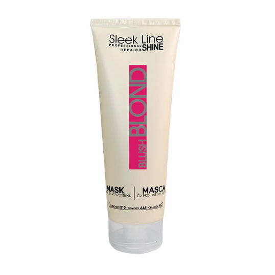 Masca cu pigment neutralizant Blond Blush Roz, 250ml, Sleek Line