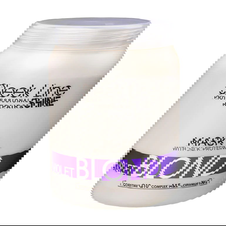 Masca Violet Blond cu pigment neutralizant violet, 1000ml, Sleek Line