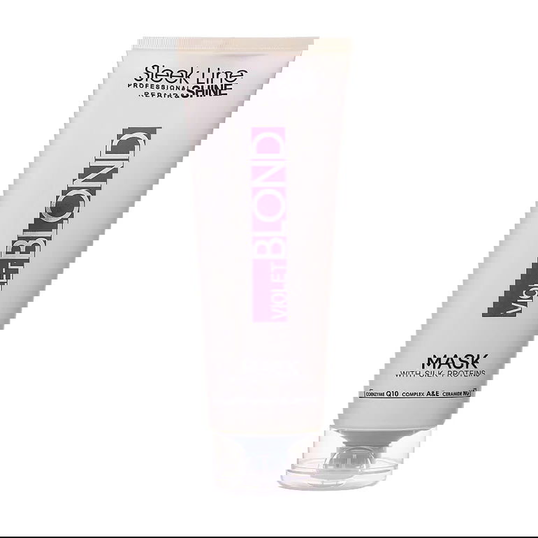 Masca Violet Blond cu pigment neutralizant violet, 250ml, Sleek Line