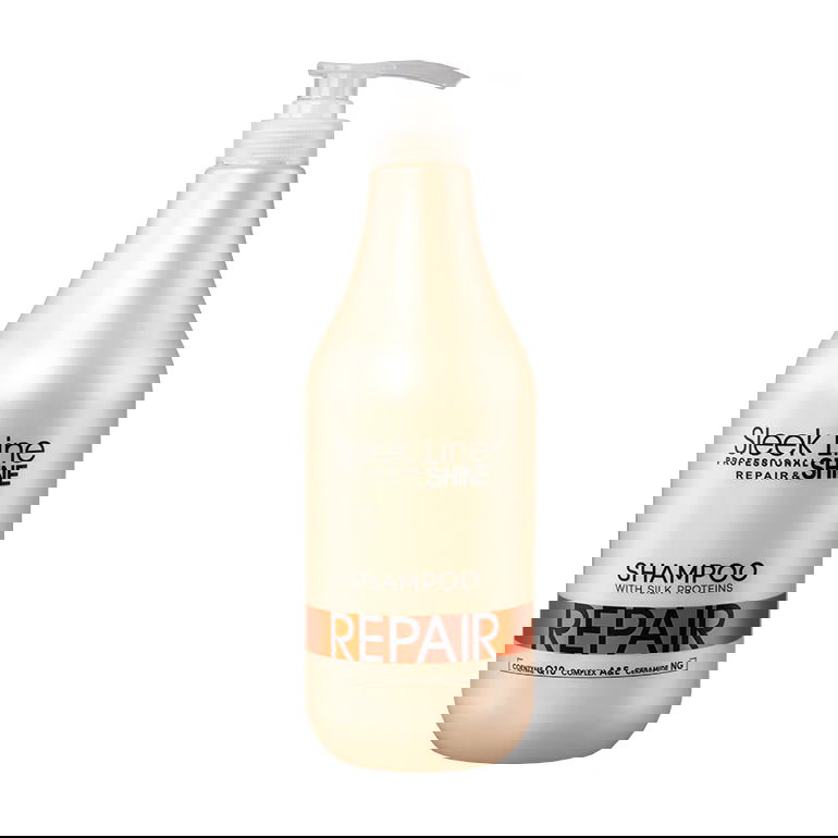 Sampon reparator pentru par deteriorat, 1000ml, Sleek Line