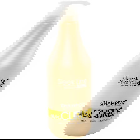 Sampon pentru par ondulat Waves & Curls, 1000ml, Sleek Line