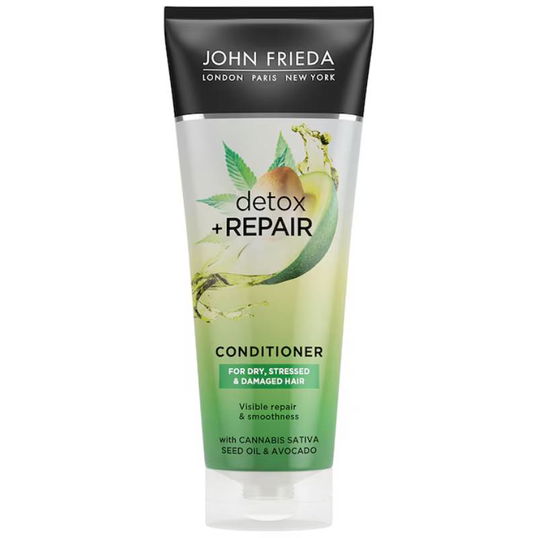 Balsam reparator pentru par deteriorat Detox + Repair, 250ml, John Frieda