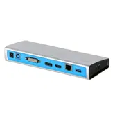 Docking station iTec, USB, HDMI, DisplayPort, Retea, Gri