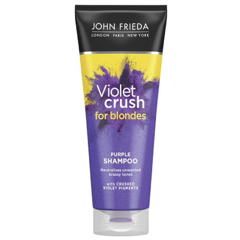 Sampon cu pigmenti violet pentru par blond Violet Crush, 250ml, John Frieda