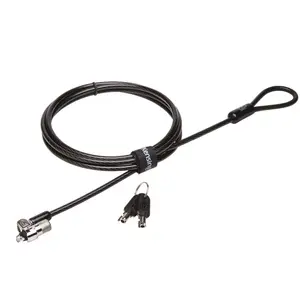 Cablu de securitate Kensington K65020EU, MicroSaver 2.0, cu cheie, otel, 1.8m