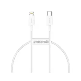 Cablu Date Incarcare Baseus Superior, Usb Type C La Lightning, Lungime 0.25m, Pd 20w, Alb - Catlys-02
