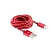 Cablu de date Sbox Fuity USB - Type C, Rosu
