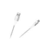 Cablu USB - micro USB Rebel 50 cm, alb
