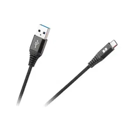 Cablu USB - USB tip C Rebel 50 cm, negru