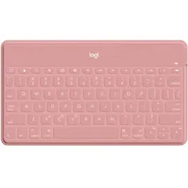 Tastatura bluetooth Logitech Keys-to-go Ultra-light, pentru iPhone, iPad, Apple TV, Mac, layout US (Roz)