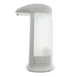 Dozator sapun lichid cu senzor de miscare, 330 ml, Platinet 45429, baterii 4 x AAA, silentios, Alb