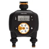 Programator universal pentru irigare Fiskars 1054792, 2 iesiri, ecran LCD